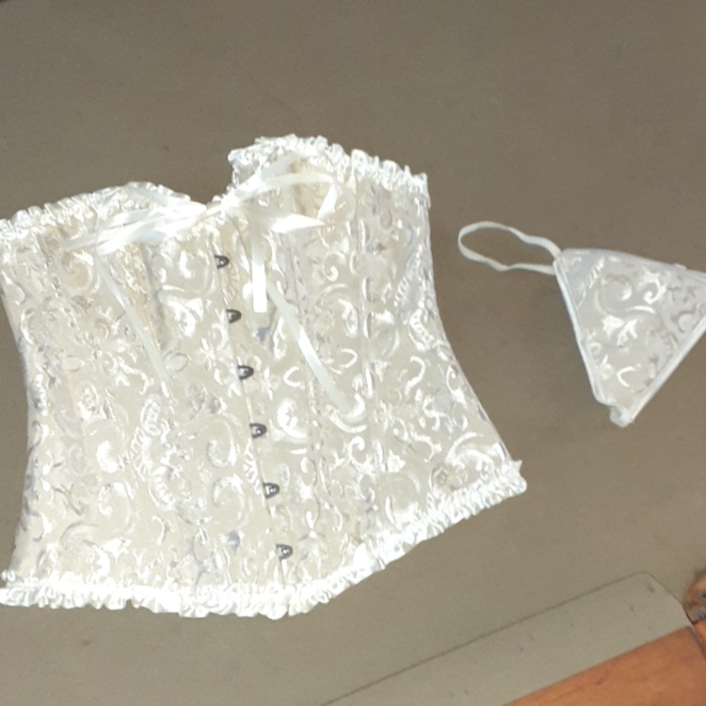 NWOT Sexy Steampunk Bustier and g-string